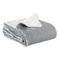 WOHNDECKE Emilio pazifik 130 x 200 cm - Blau, Textil (130/200cm) - Vivaraise