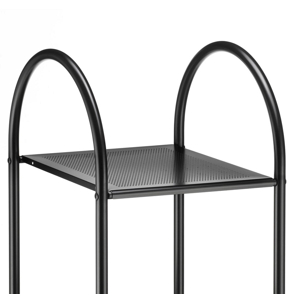 BADREGAL SECA - Schwarz, Metall (37/34/114cm) - CARO-Möbel