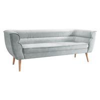 SOFA Bal 3 - Hellgrau/Naturfarben, Holz/Textil (182/75/74cm) - MIRJAN24