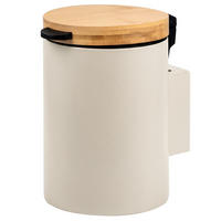 WAND-KOSMETIKEIMER 3 L, rund, beige - Beige, Metall (17/25/23cm) - bremermann
