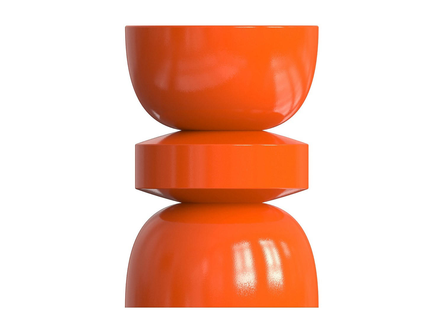 BEISTELLTISCH - 30 cmcm x 30 cmcm - Metall - Orange - TUVAMI - Orange, Metall (30/30/45cm) - Vente-Unique