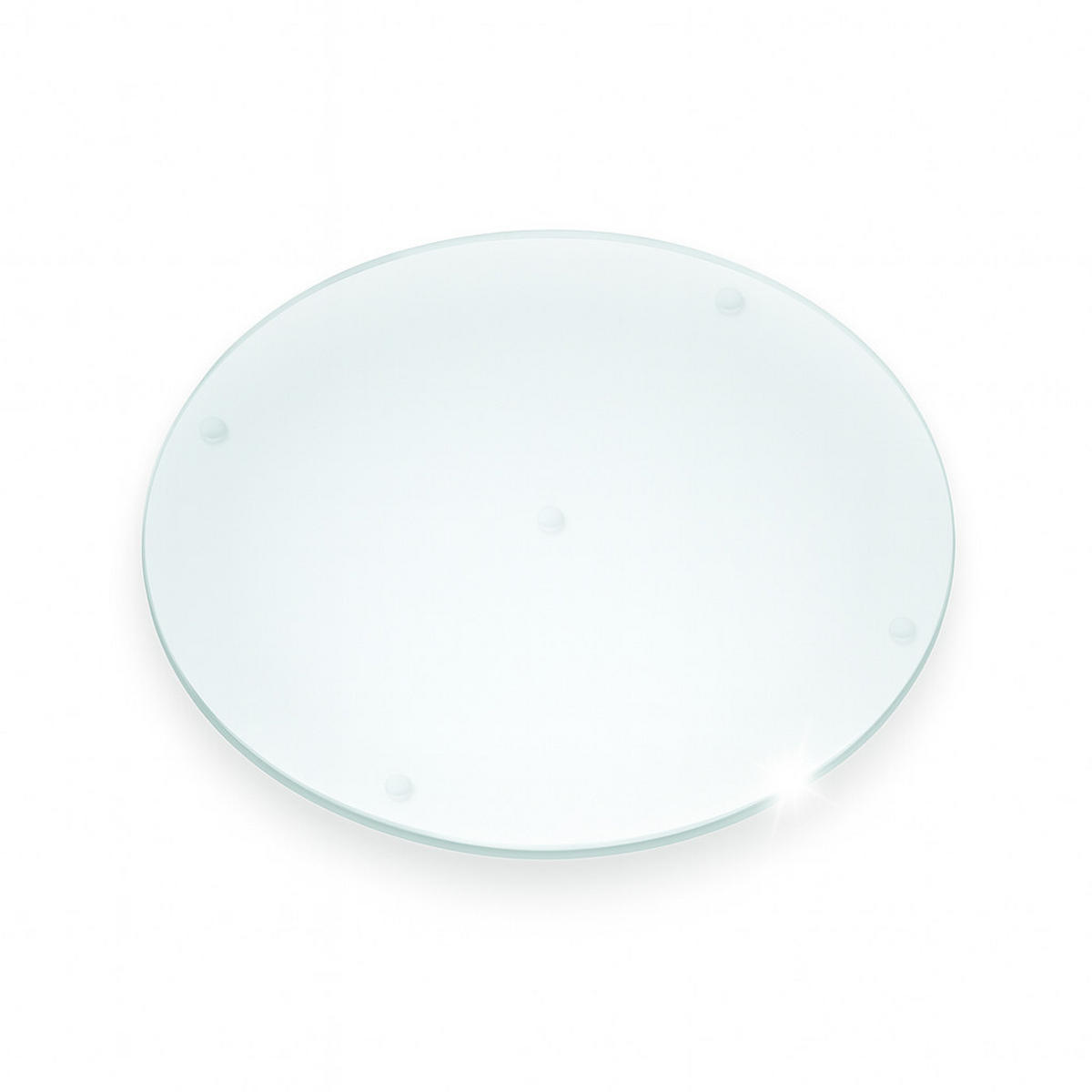 SCHNEIDEBRETT 40cm Transparent - Transparent, Glas (40/40/0.4cm) - Wallfluent