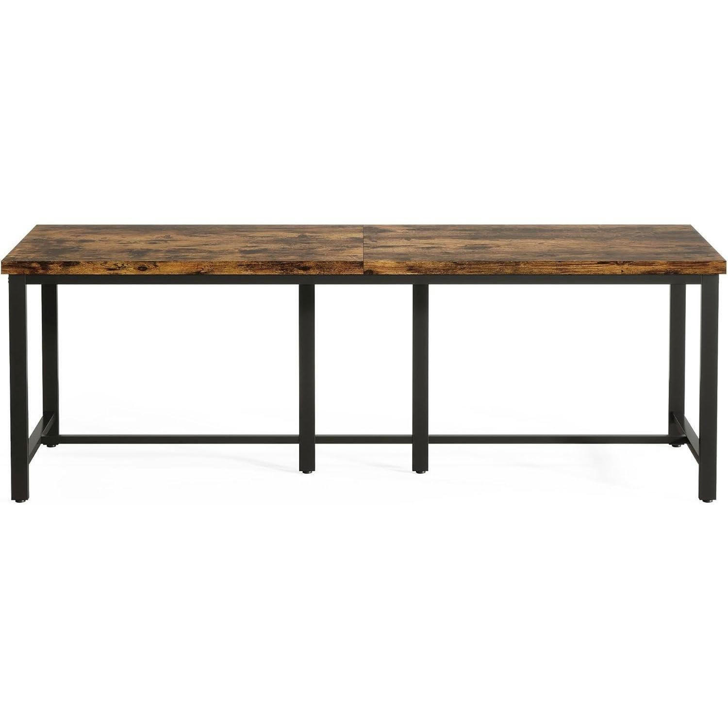 SCHREIBTISCH 200 x 60 cm Vintage Braun - Braun, Holzwerkstoff (60/200/77cm)