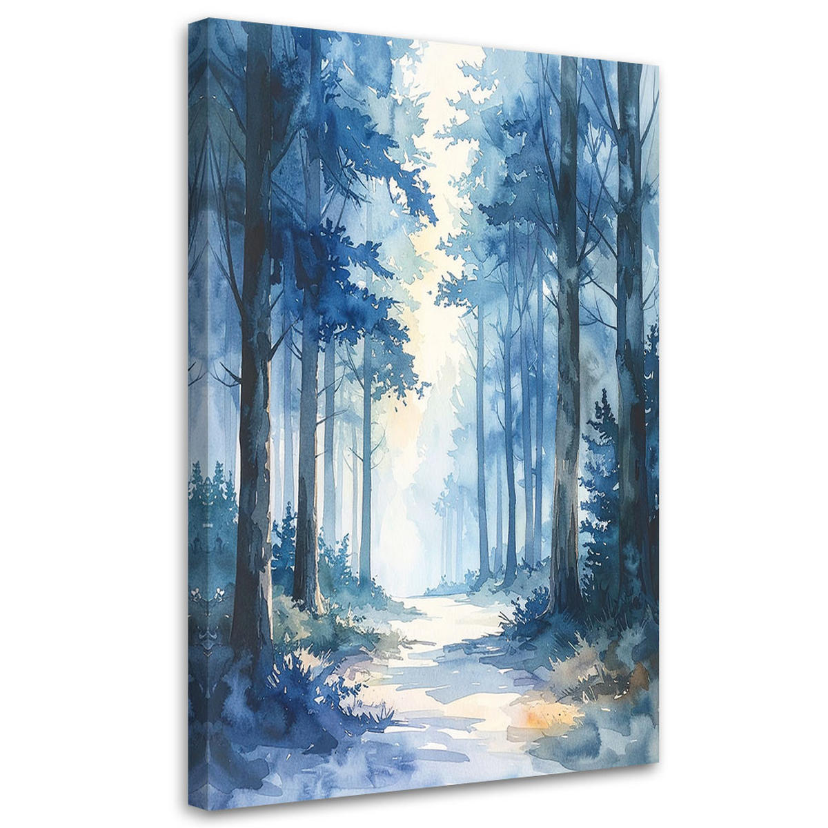 LEINWANDBILD Natur und Botanik 80x120cm - Blau, Textil (80/120cm) - Feeby