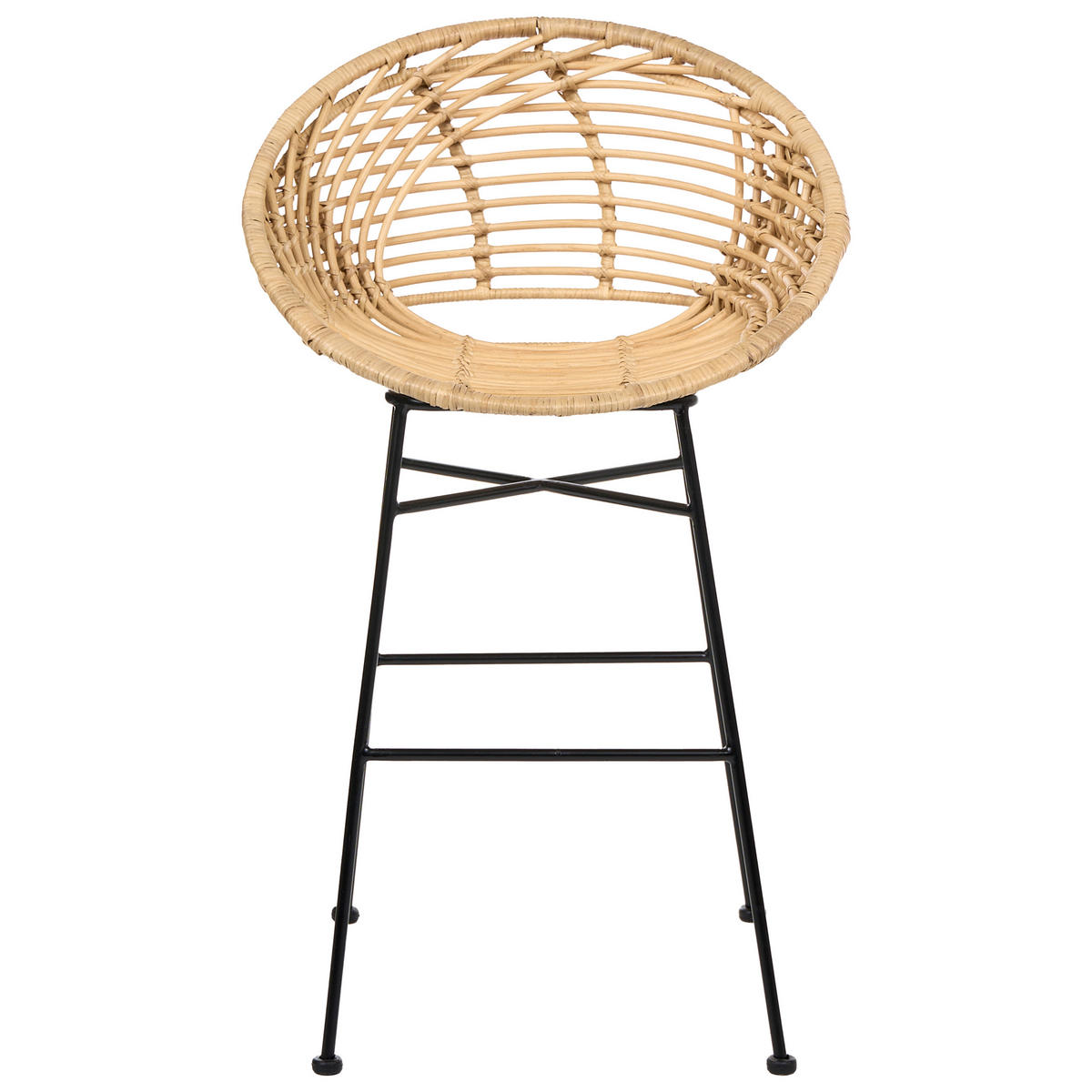 BAROVÁ ŽIDLE sada 2 ks Ratan Přírodní Windom - přírodní, přírodní materiály (56/95/51cm) - Beliani