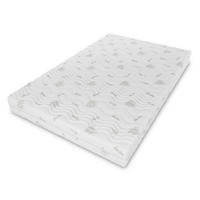 SCHAUMMATRATZE Olivia mit Massageschicht, 120x200 cm, Höhe 10 cm, H3, Aloe Vera - Weiß, Textil (120/200cm) - Marpur