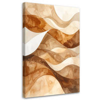 LEINWANDBILD 3D und geometrisch 80x120cm - Beige, Textil (80/120cm) - Feeby