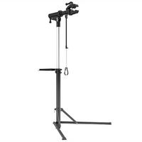 FAHRRAD-REPARATUR-STÄNDER, Halter für Fahrräder zum und Reparieren, Schwarz - Schwarz, Metall (106/160/82cm) - HOMCOM