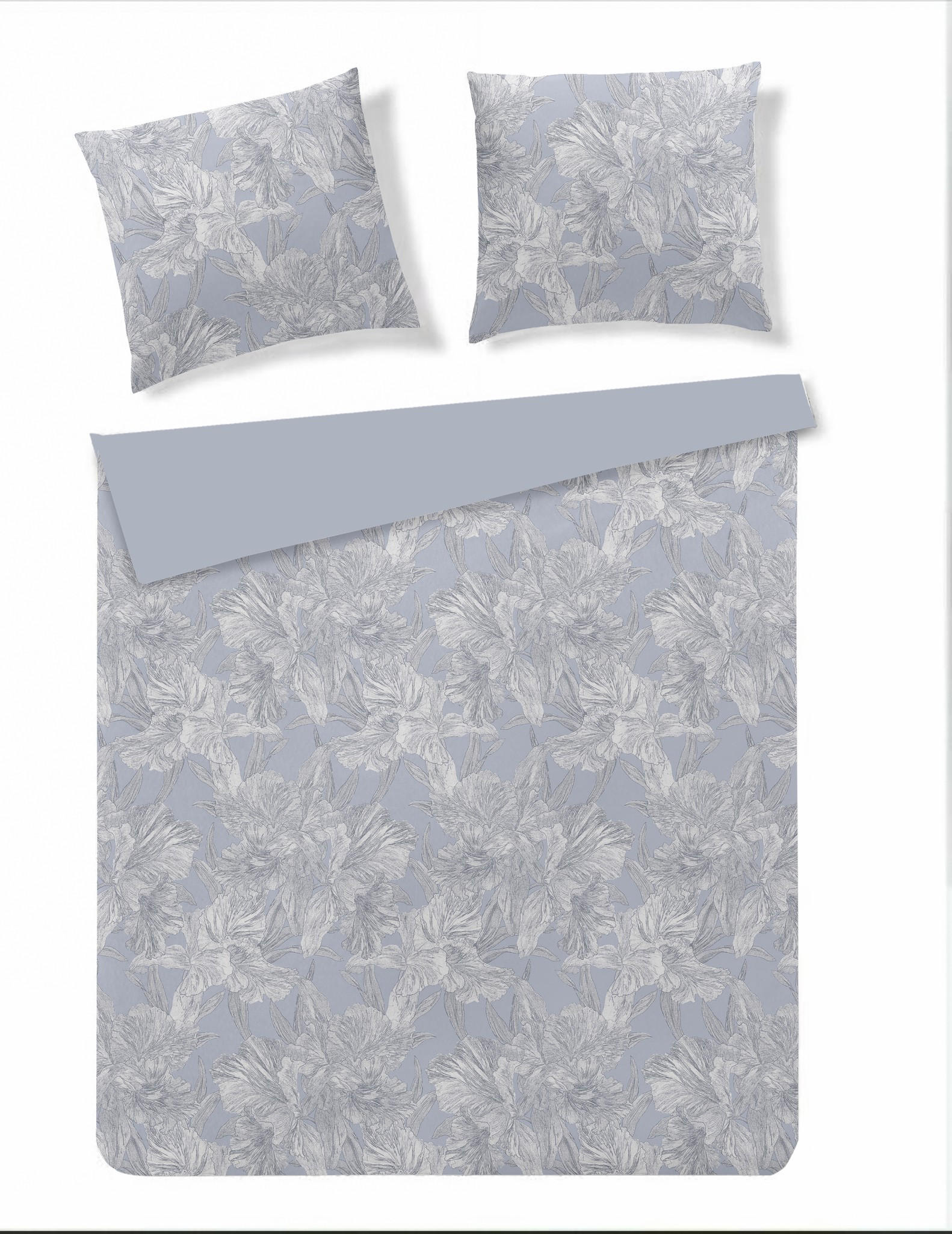 BETTWÄSCHE Flowa - Hellblau, Textil (200/220cm) - home&you