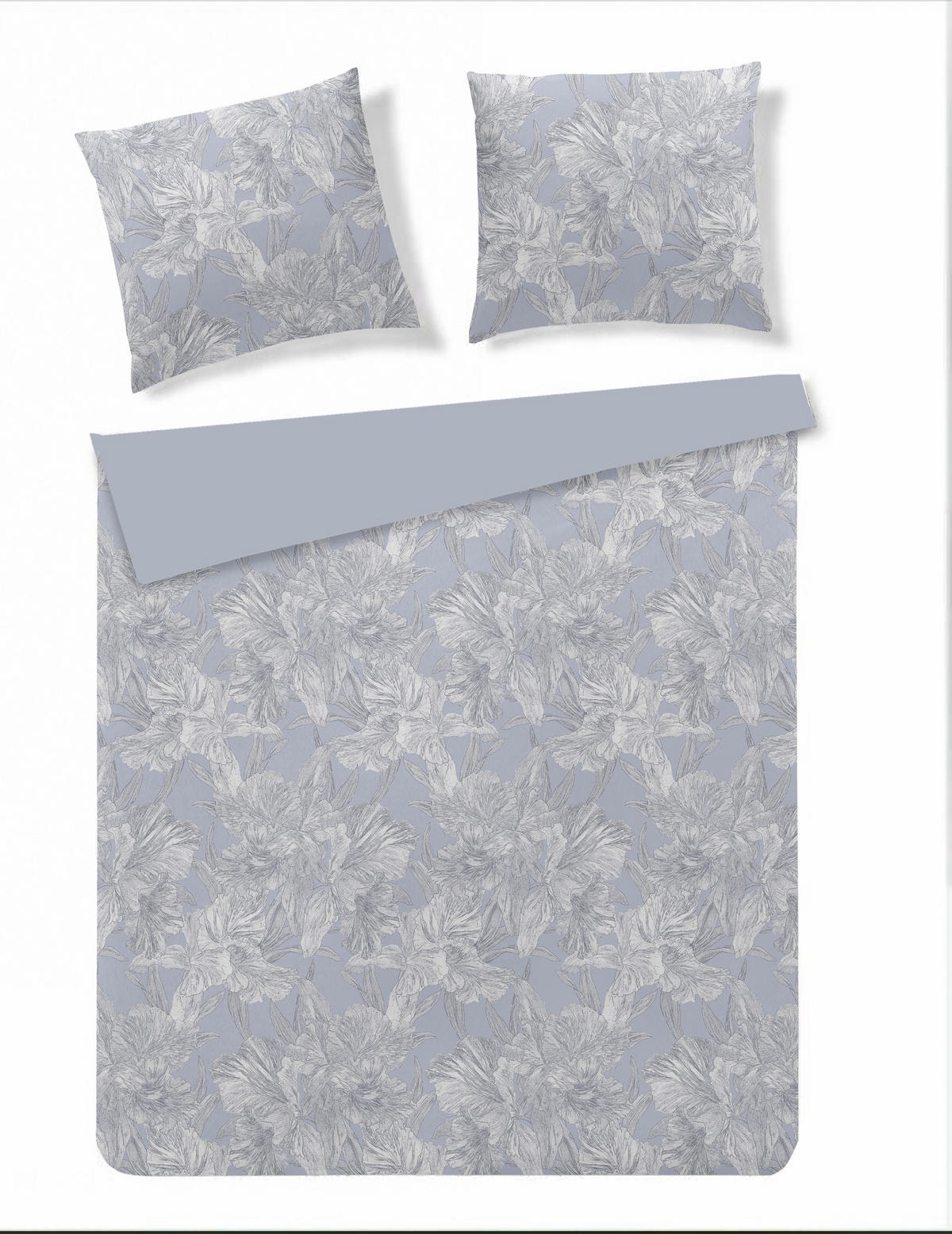 BETTWÄSCHE Flowa - Hellblau, Textil (200/220cm) - home&you