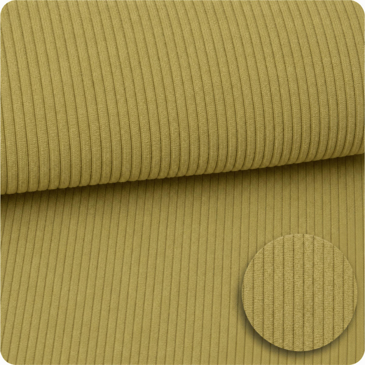 KINDERSOFA mit Schlaffunktion Cordsamt Limette - Limette, Textil (160/24/80cm) - AngeLove