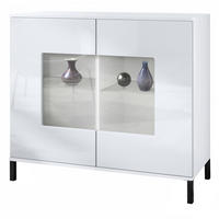 KOMMODE Grömitz Weiß Hochglanz - Weiß Hochglanz, Holzwerkstoff (92.5/83.5/35cm) - Vladon