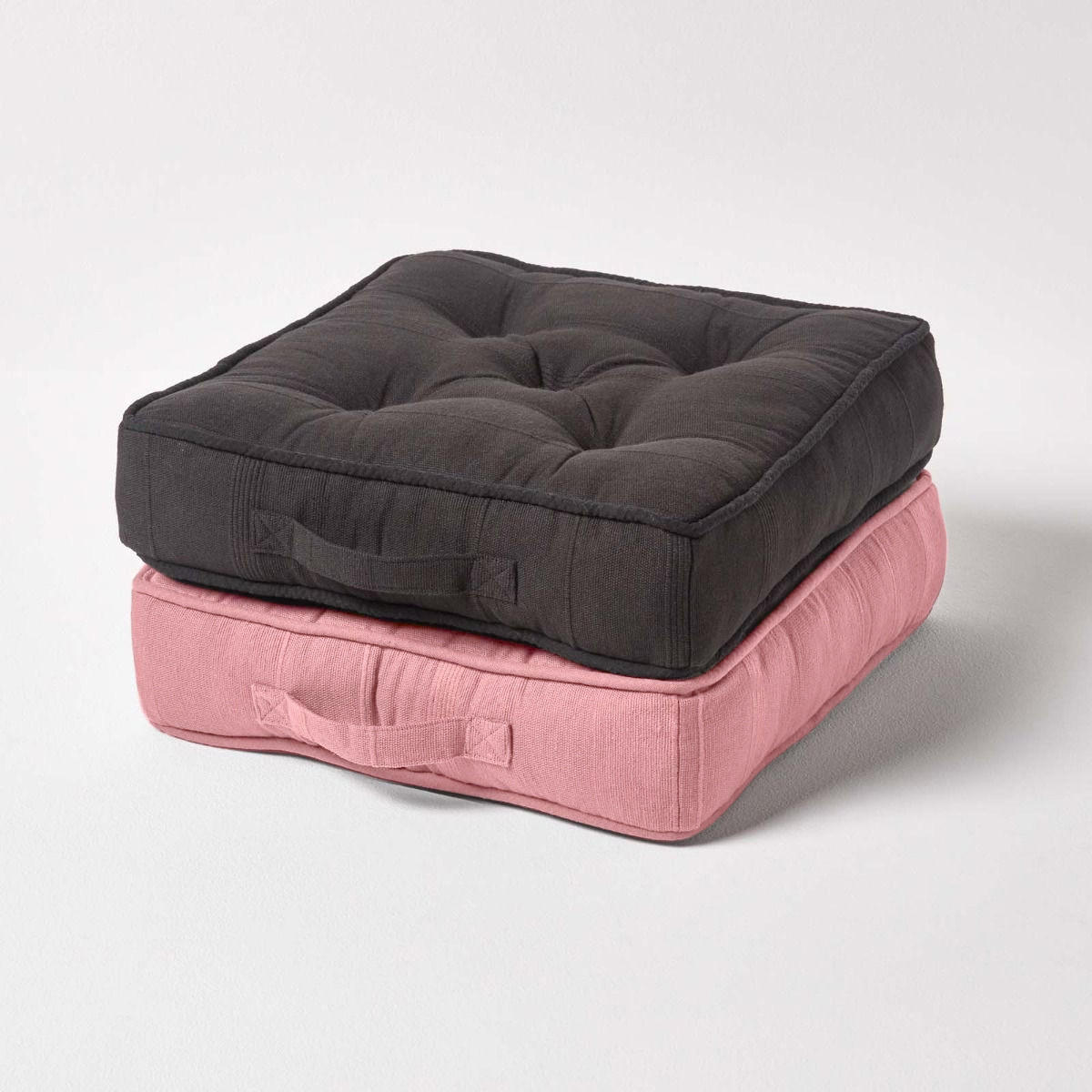 SITZKISSEN Rajput rosa 40/40/8 cm - Rosa, Textil (40/40/8cm) - Homescapes