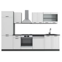 KUCHYNSKÝ KÚT R-Line Biely vidiecky dom/antracit 300 cm bez pracovnej dosky - biela/antracitová, kompozitné drevo (300/206.8/46cm) - Vicco