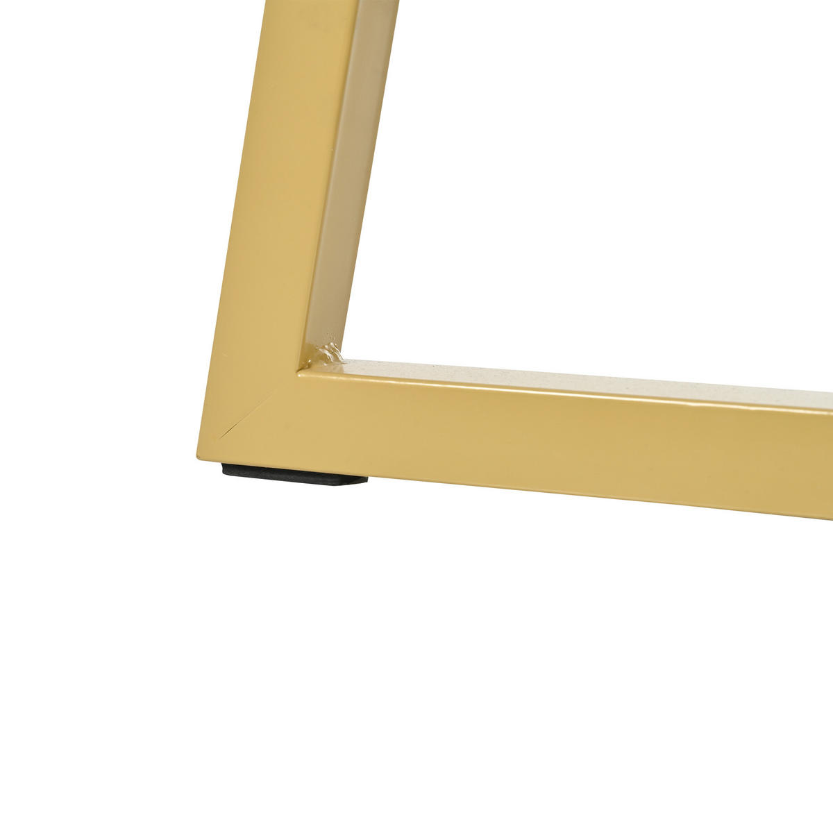 ESSTISCH Rund Marmormuster Metallgestell Weiß/Gold - Weiß, Holzwerkstoff (80/80/75cm) - FLIEKS