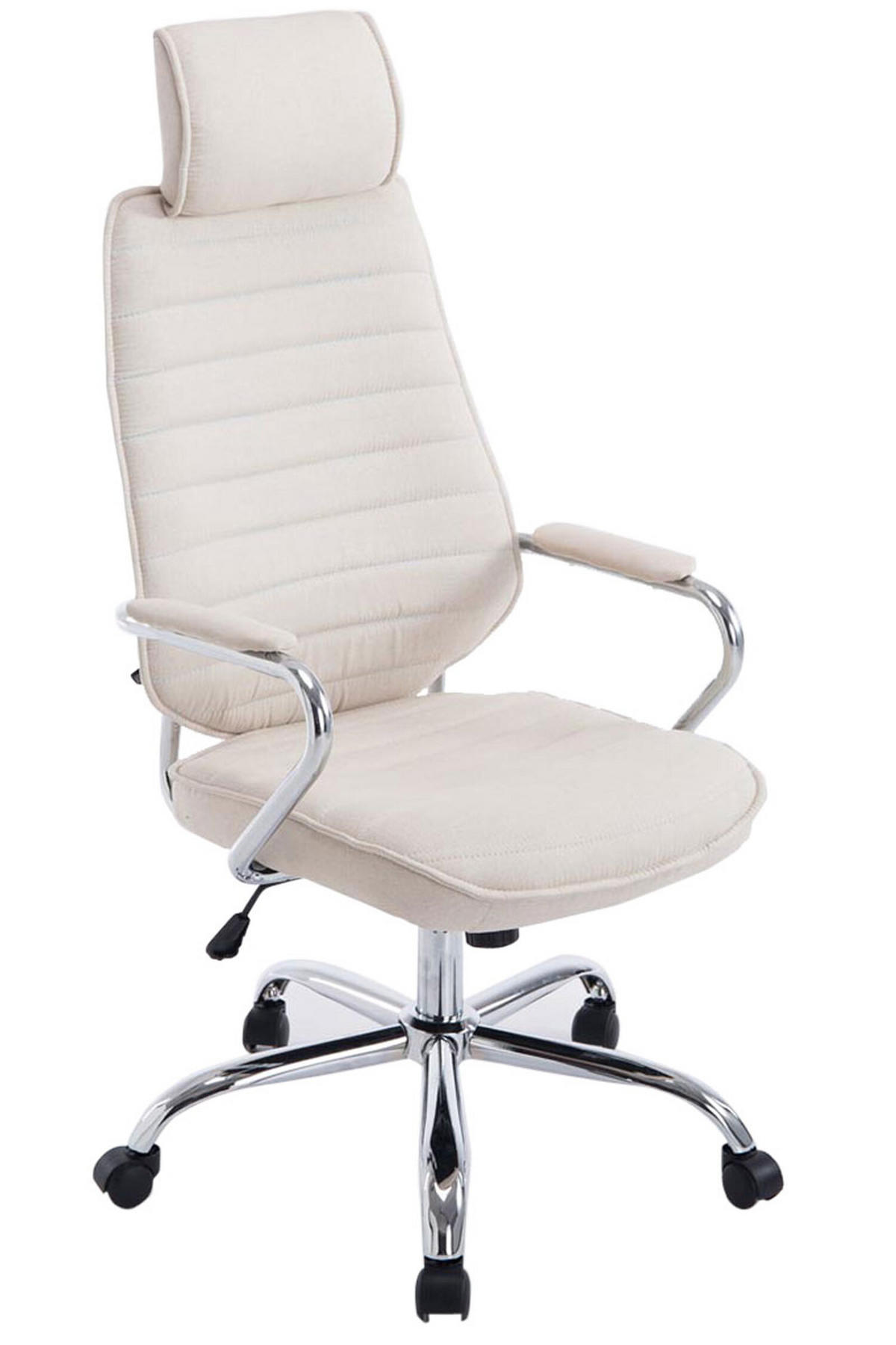 BÜROSTUHL Rocket Stoff Beige - Beige, Textil/Metall (60/128/67cm) - TPFLiving