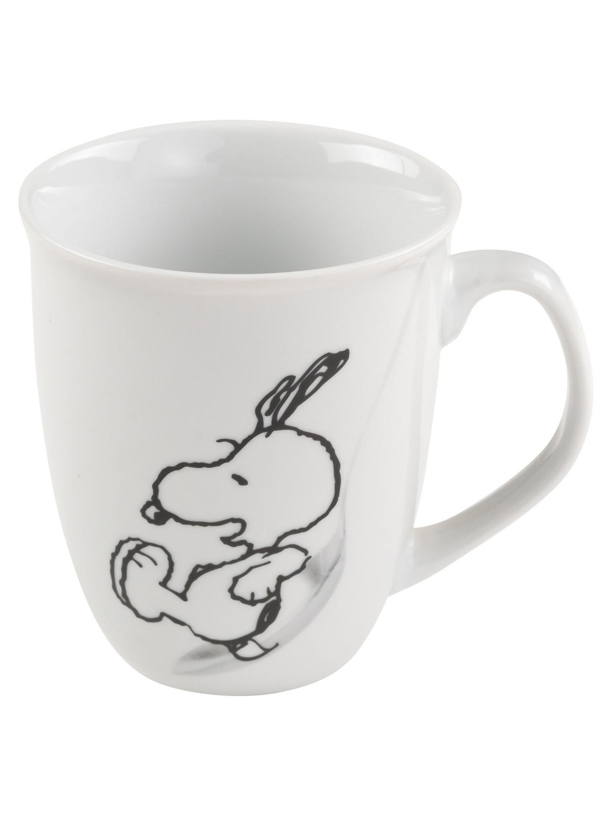 KAFFEEBECHER The Peanuts Snoopy Heute ist dein Tag! Weiß 280 ml - Multicolor, Keramik (0.28L) - United Labels