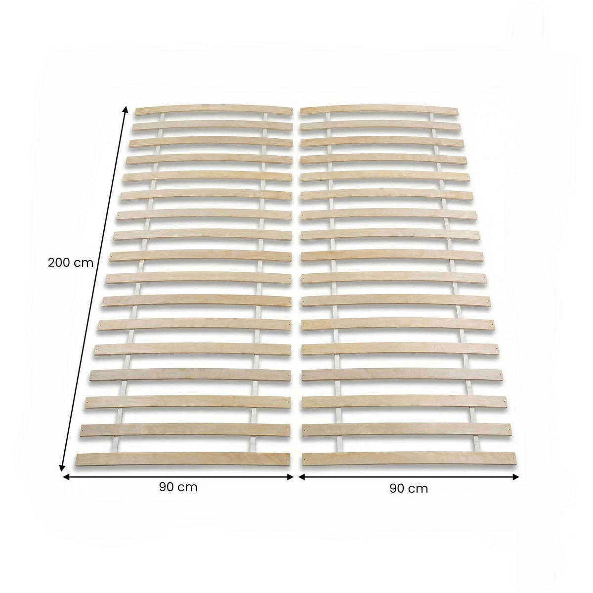 LATTENROST PASIA 90x190 cm natur - Naturfarben, Holz (90/190cm) - IDIMEX