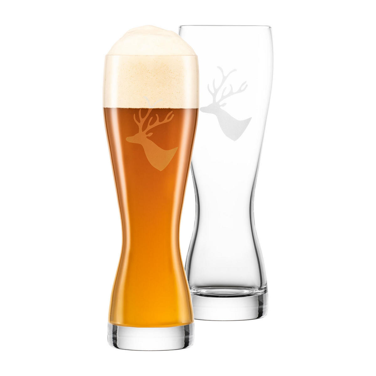 WEIZENBIERGLÄSER Chalet transparent 680 ml 2er Set - Transparent, Glas (0.68L) - Eisch