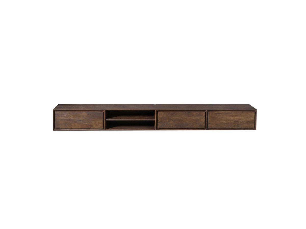 LOWBOARD Amoria Mangoholz 240 cm / 35 cm Braun - Braun, Holz (240/30/35cm) - Villa Möbel