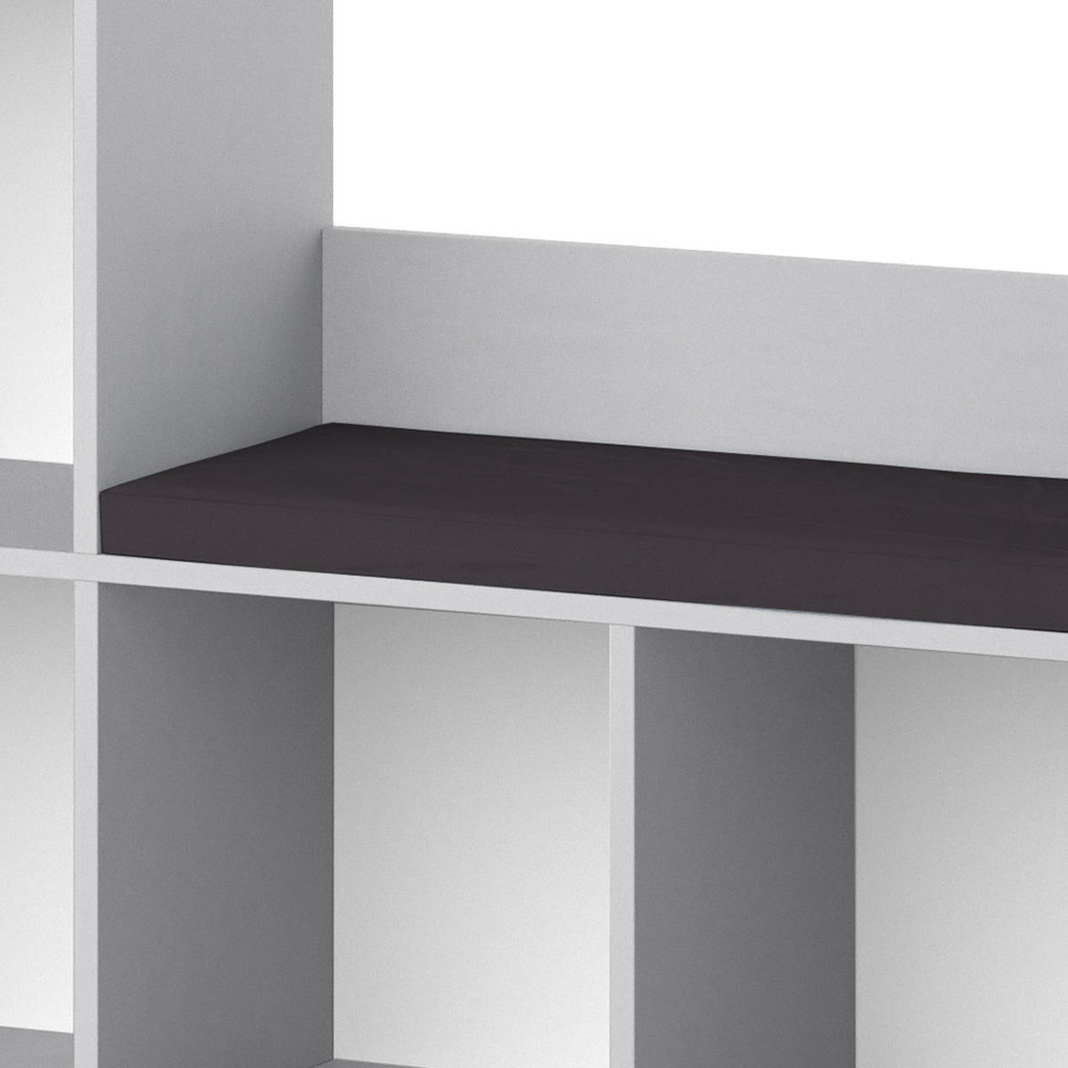 DĚTSKÁ POLICE Luigi Šedá - šedá, kompozitní dřevo (107.2/88.6/30.9cm) - Vicco