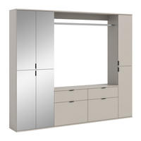 GARDEROBE Nexus 3-tlg. (B/H/T: ca. 212/193/34 cm) in Kaschmir/Kaschmir - Kaschmir, Holzwerkstoff (212/193/34cm)