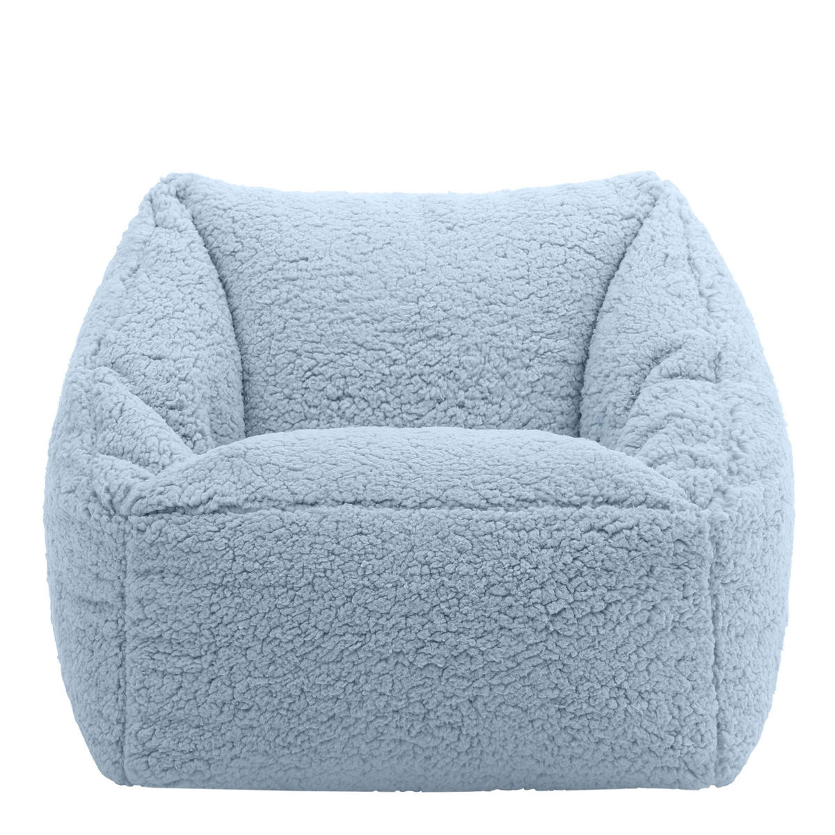 SITZSACK Flauschig für Kinder - Hellblau, Kunststoff (55/44/55cm) - icon