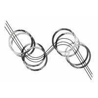 WANDDEKO Silber 115/67 cm - Silberfarben, Metall (115/67/5cm) - KUNSTLOFT