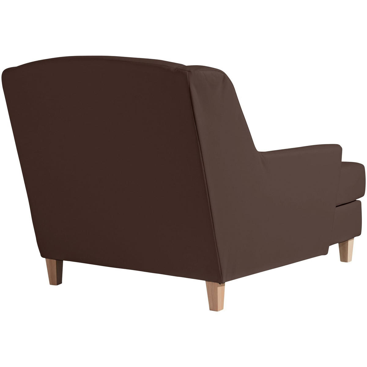 SESSEL XXL Karil Bezug Kunstleder Buche natur / braun - Braun, Kunststoff (136/107/142cm) - 58aufmkessel