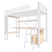 HOCHBETT mit LED und USB Weiß 90x200 cm Metall - Weiß, Metall (90/200cm) - SONNENH