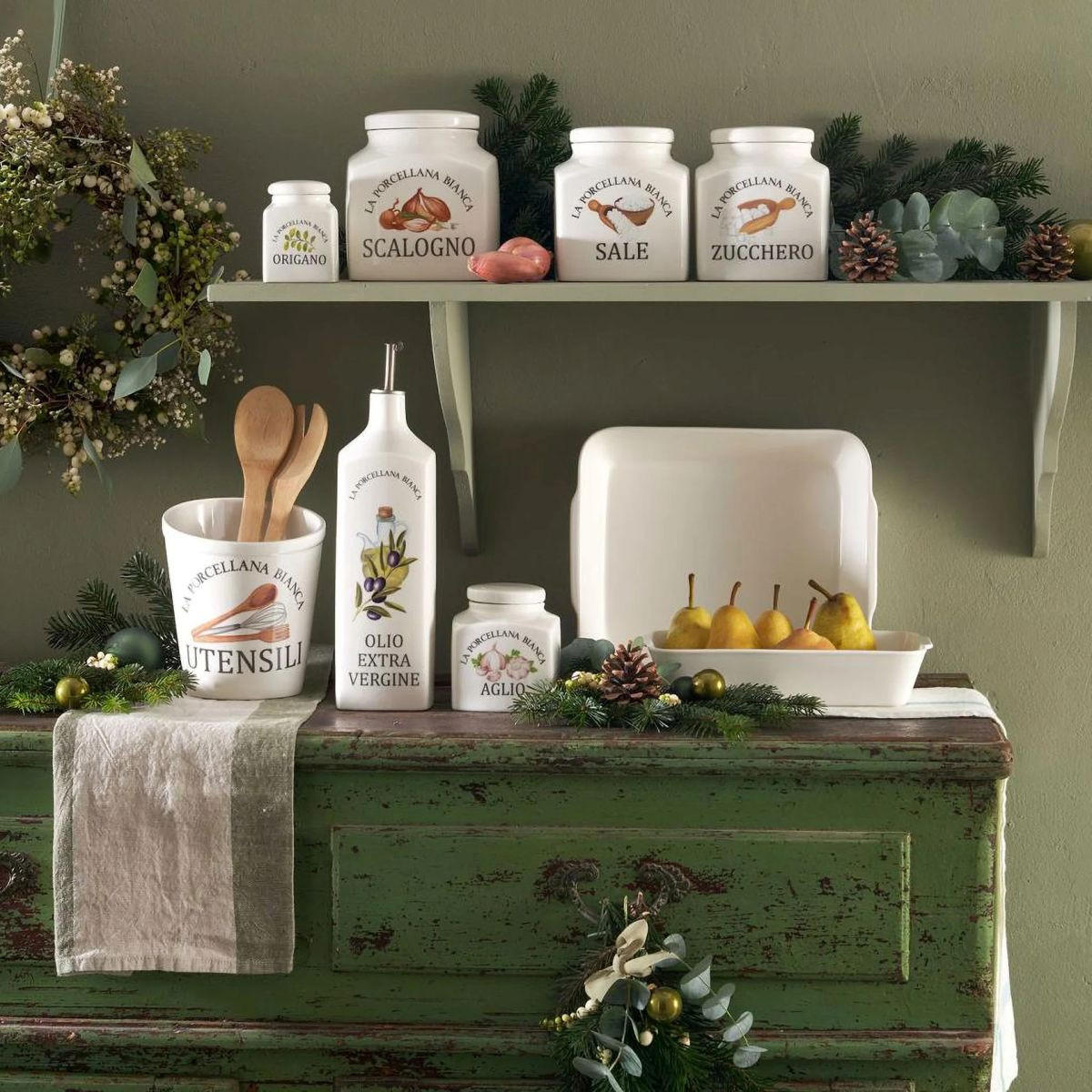 UTENSILIENBEHÄLTER 14 x 15 x 18 cm - Multicolor, Keramik (15/18/14cm)