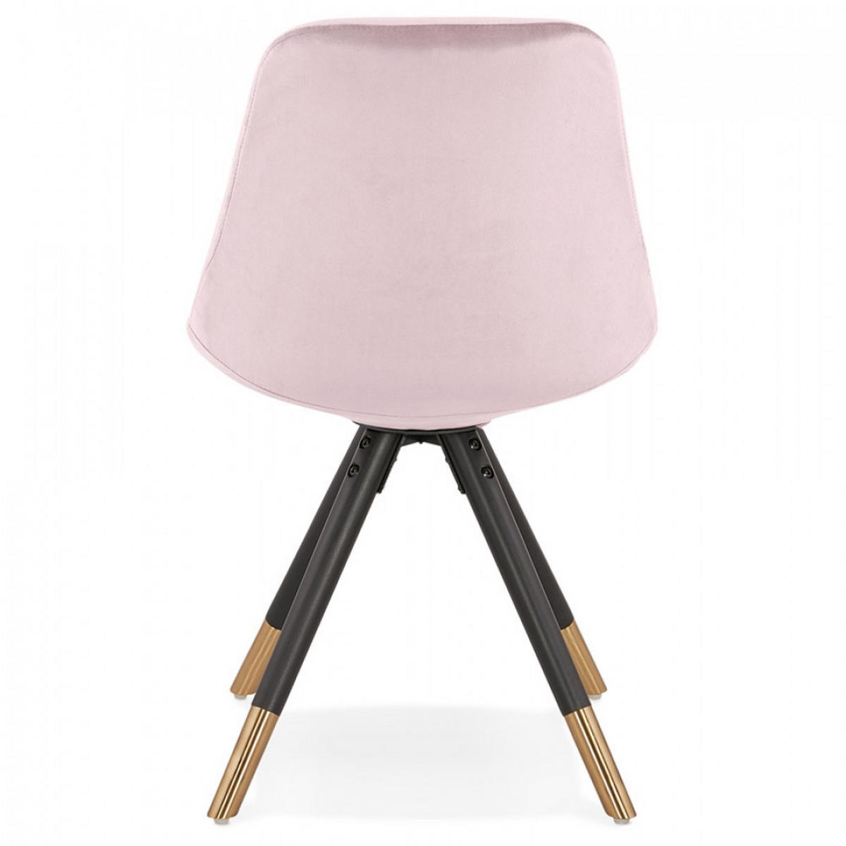 STUHL Rosa 48x83x56cm - Goldfarben/Schwarz, Holz/Textil (48/83/56cm) - AlterEgo