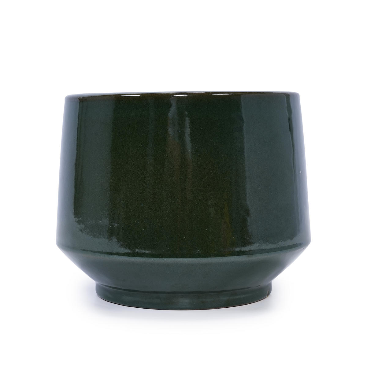 BLUMENTOPF Ø 38,1/30,5/22,9 cm Antikgrün musterlos (3 Stück) - Olivgrün, Keramik (38/27cm) - Oxeza