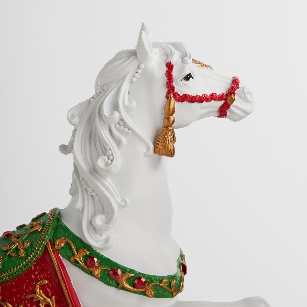 LEDFIGUR Sparklehorse, 43x14x42 cm, Rot, Dekorative Weihnachtsdeko - Rot, Kunststoff (14/43/42cm) - home&you