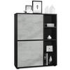 HIGHBOARD Cuba Türen in Beton Oxid Optik - Hellgrau, Holzwerkstoff (79/105.5/35.5cm) - Vladon