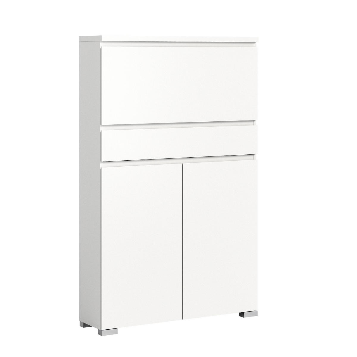 SCHUHSCHRANK Shoelove 27/95/151 cm - Weiß, Holzwerkstoff (95/151/27cm) - Xonox