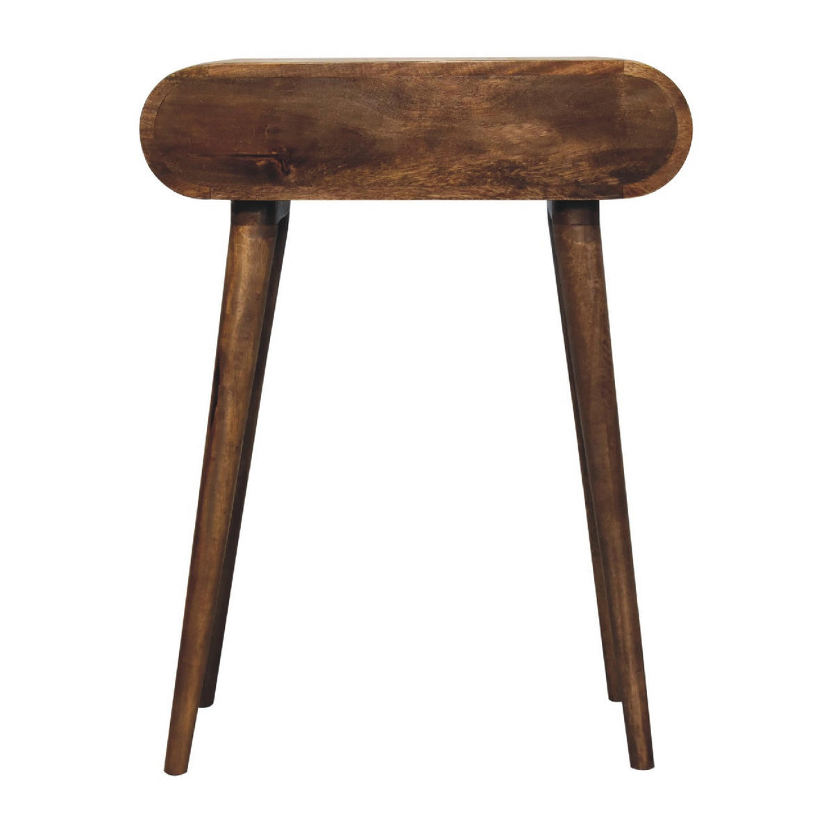 KONSOLENTISCH aus Massivholz - Messingfarben/Braun, Holz/Metall (30/60/78cm) - Artisan Furniture