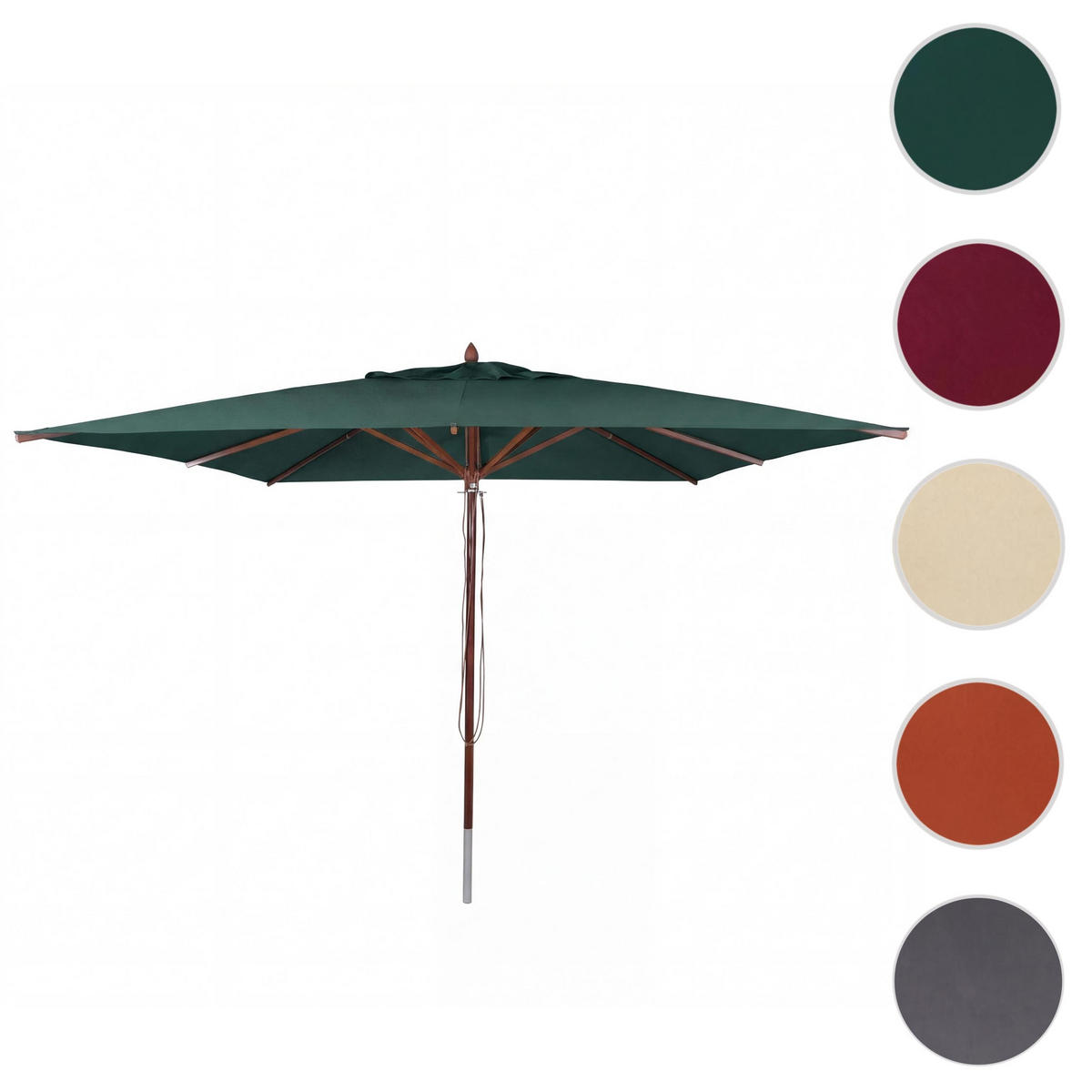 SONNENSCHIRM C57B Dunkelgrün - Dunkelgrün, Textil (400/400cm) - MCW