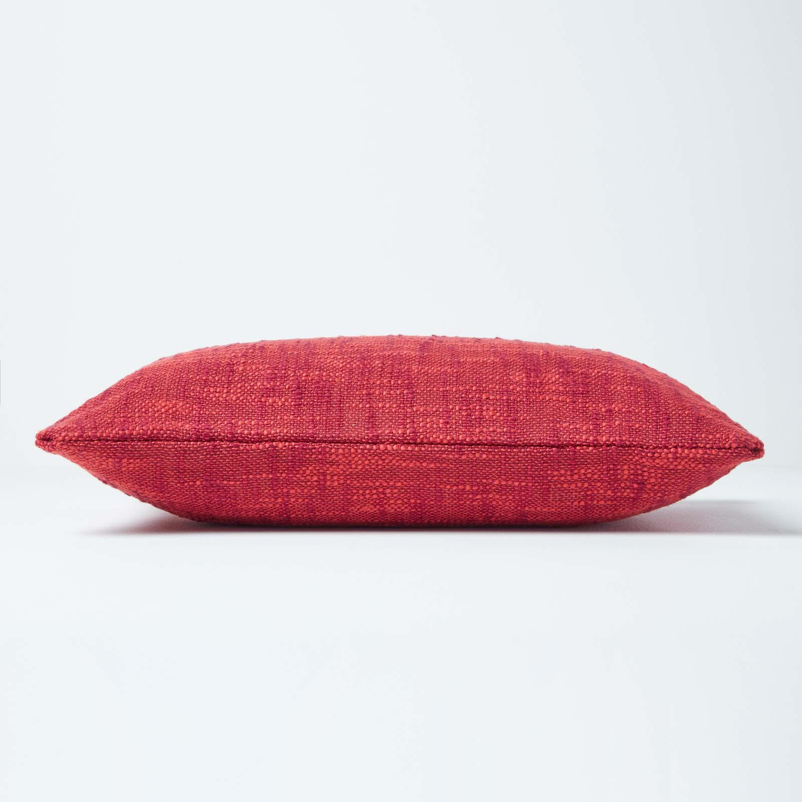 KISSENHÜLLE Nirvana Slub 30/50 cm, 100% Baumwolle - Orange, Textil (30/50cm) - Homescapes