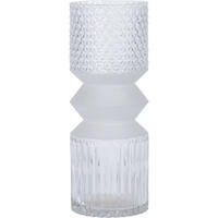 BLUMENVASE aus Glas 11/11/30 cm - Transparent, Glas (11/30cm) - Home Styling Collection