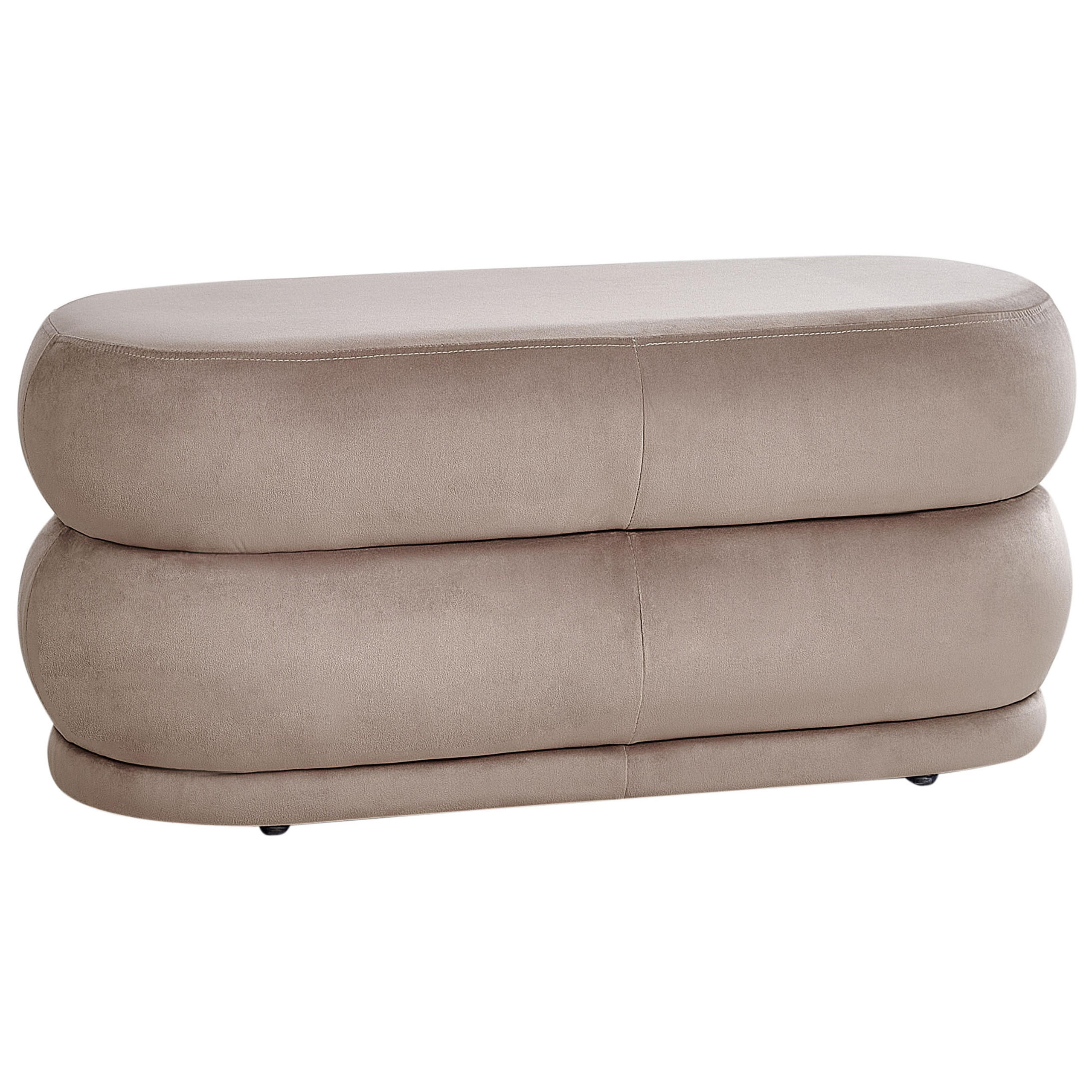 BANK Beige Ellendale - Taupe, Textil (90/40/41cm) - Beliani