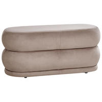 BANK Beige Ellendale - Taupe, Textil (90/40/41cm) - Beliani