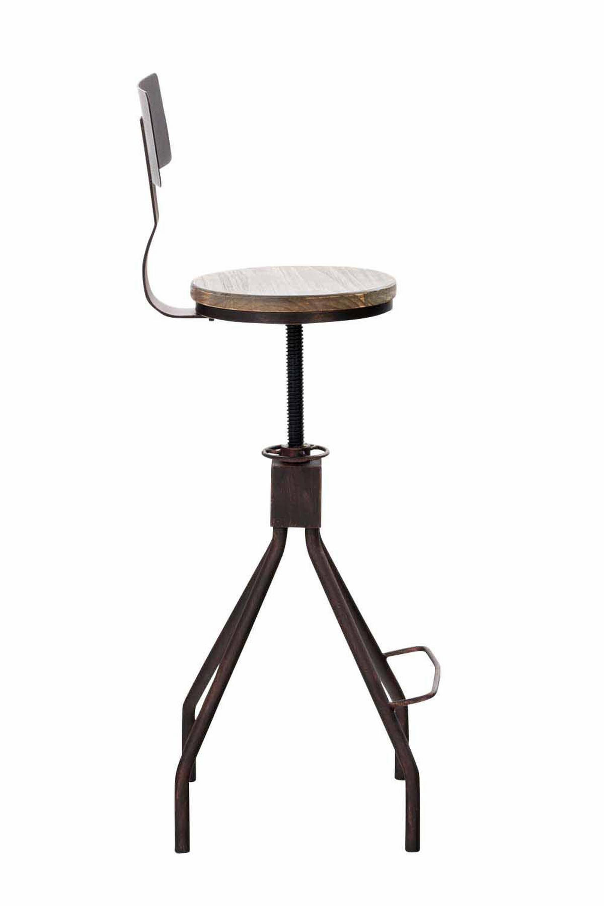 BARHOCKER Metall bronze - Bronzefarben, Metall (45/93/45cm) - CLP