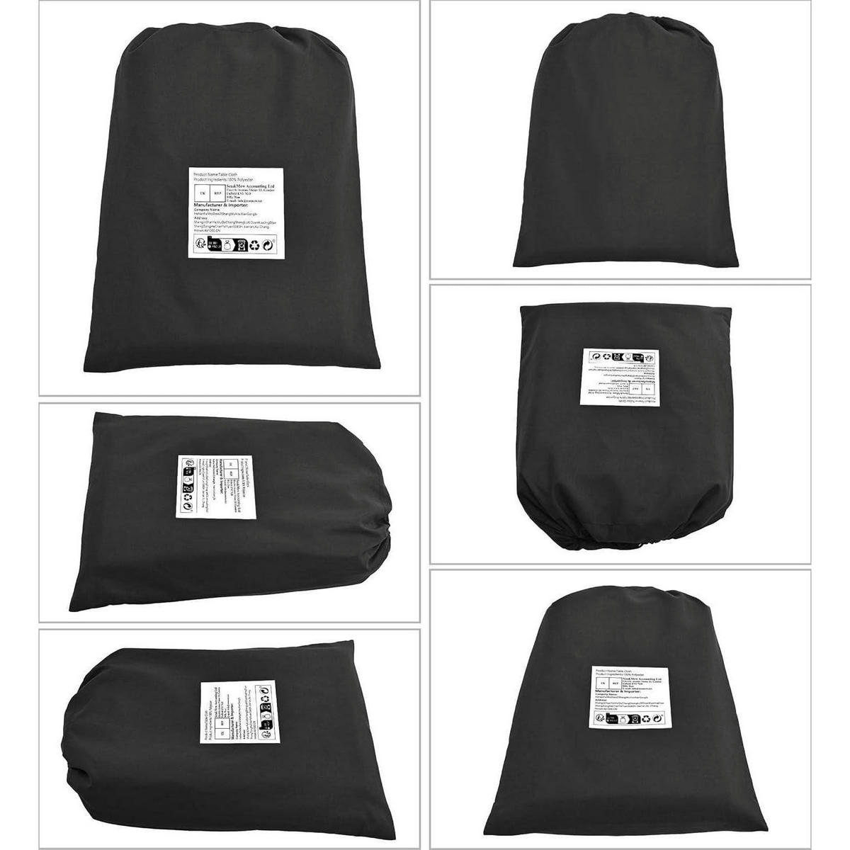TISCHDECKEN 6er Set rund 305 cm Weiß - Weiß, Textil (305/305/1cm)
