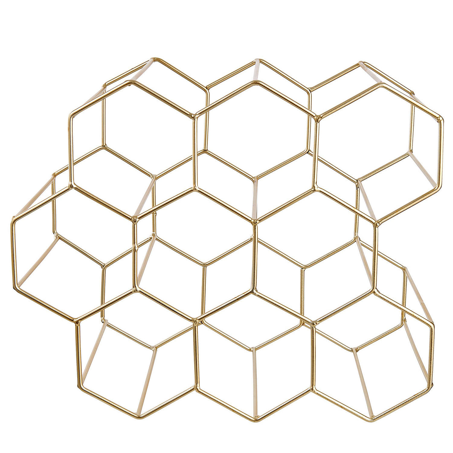 WEINREGAL Cubicle - Goldfarben, Metall (36/30/18cm) - Butlers