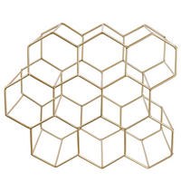 WEINREGAL Cubicle - Goldfarben, Metall (36/30/18cm) - Butlers