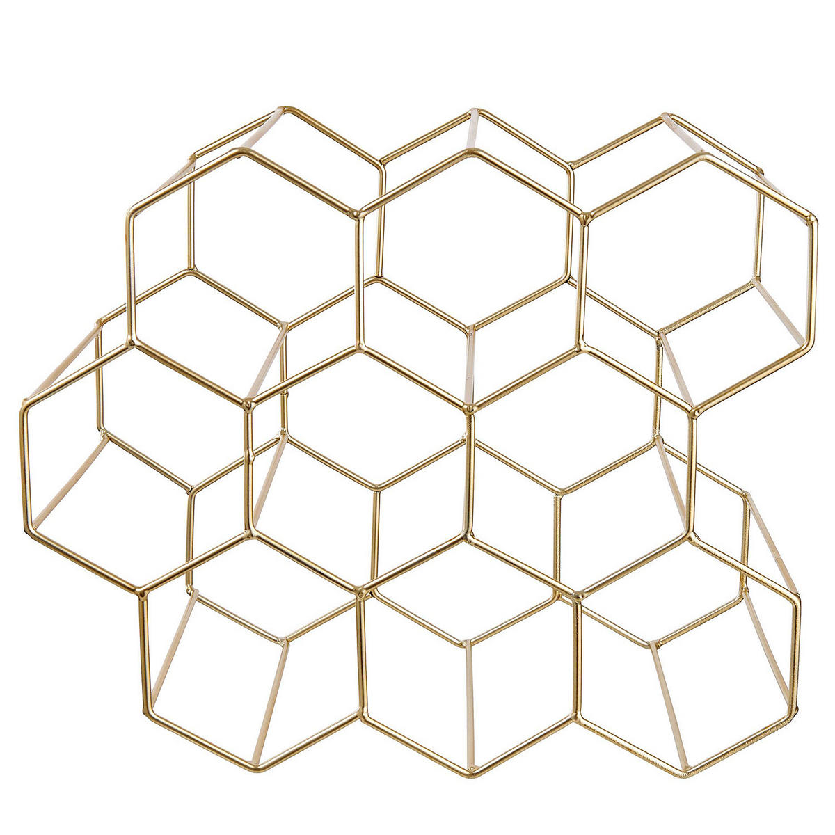 WEINREGAL Cubicle - Goldfarben, Metall (36/30/18cm) - Butlers