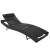 SONNENLIEGE Braun, Schwarz - Schwarz/Braun, Kunststoff (70/88/220cm) - MCW