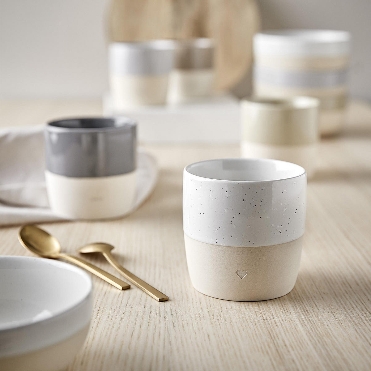 TASSE BECHER Me Time 350 ml - Weiß, Keramik (0.35L) - Butlers