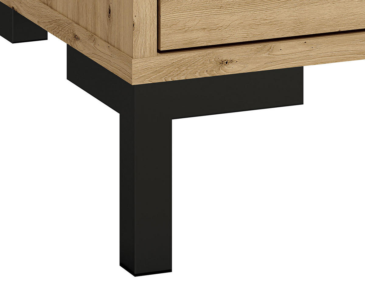 KOMMODE Nevio Artisan Eiche 138 / 41 / 83cm - Eiche Artisan/Braun, Holz/Holzwerkstoff (138/83/41cm) - Feldmann-Wohnen
